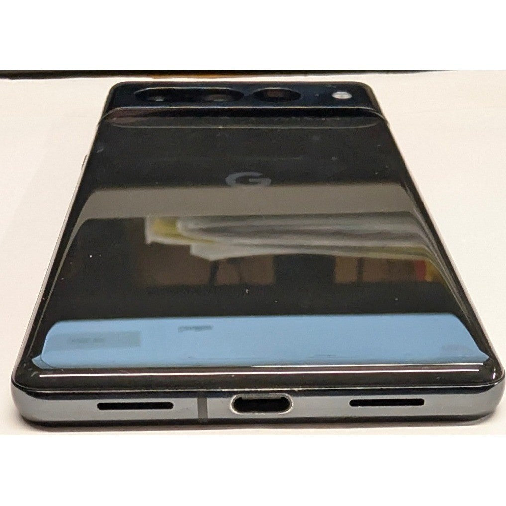 Google Pixel 7 Pro Smartphone Obsidian Black Damaged Dropped OnFace Parts Repair