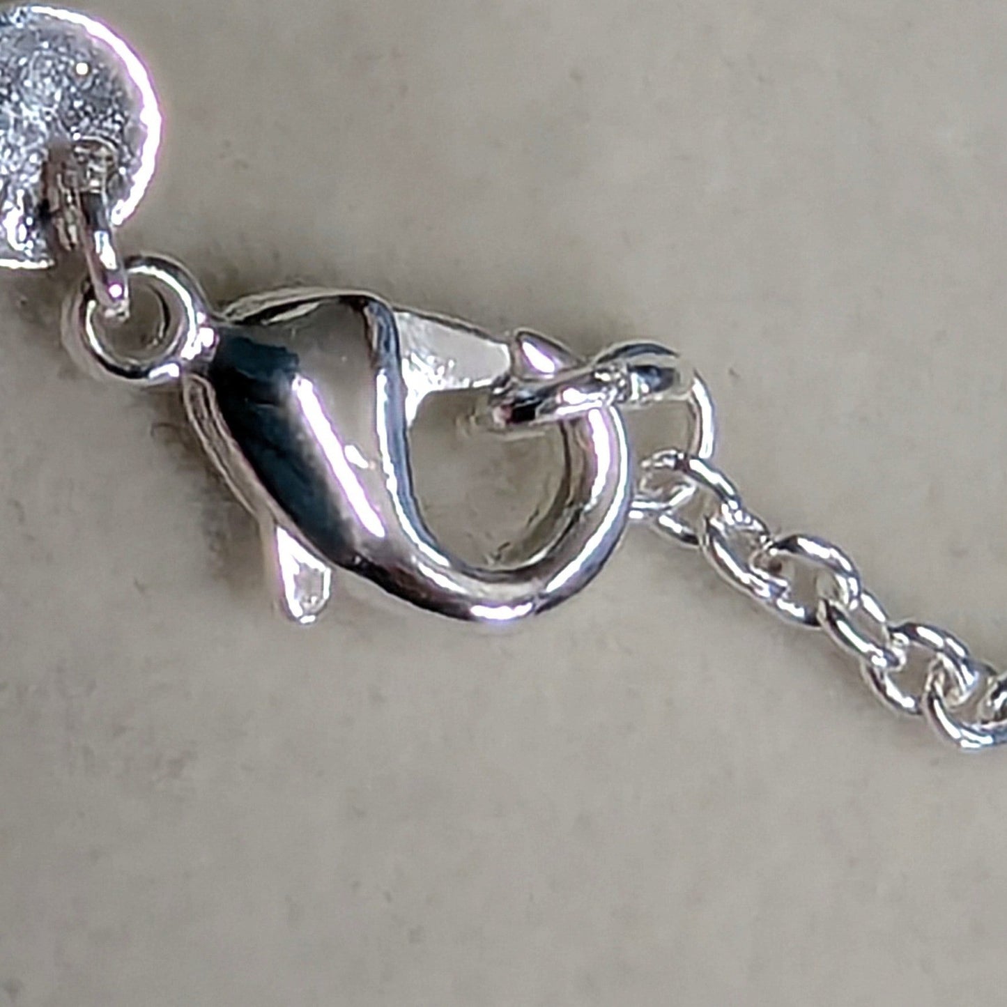 Vintage CW Sterling Silver Rolo Link Chain Necklace 18 Inch Necklace Womens Kids