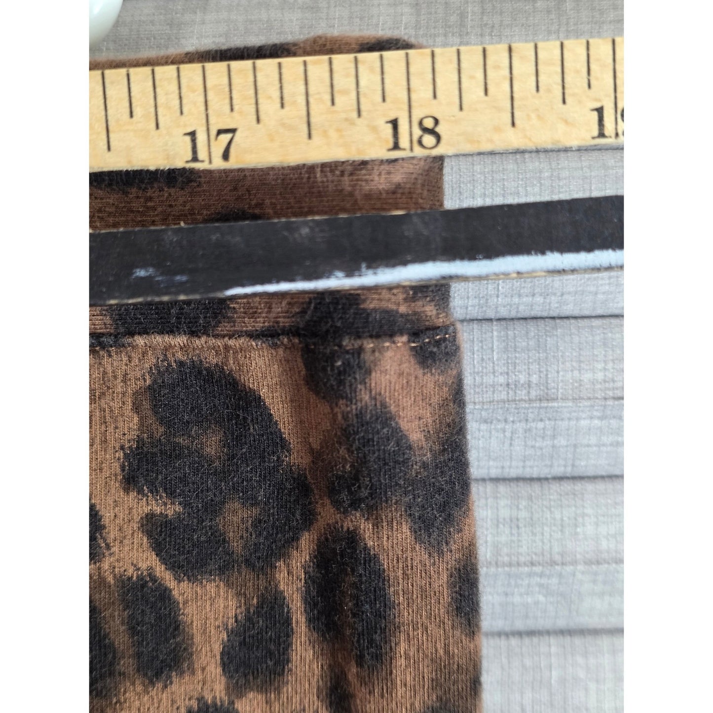 Style & Co Leopard Print Leggings Capris Cropped Plus Size 3X XXX Brown Black