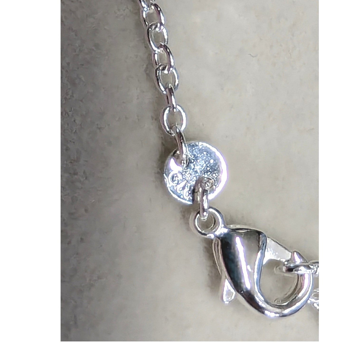 Vintage CW Sterling Silver Rolo Link Chain Necklace 18 Inch Necklace Womens Kids