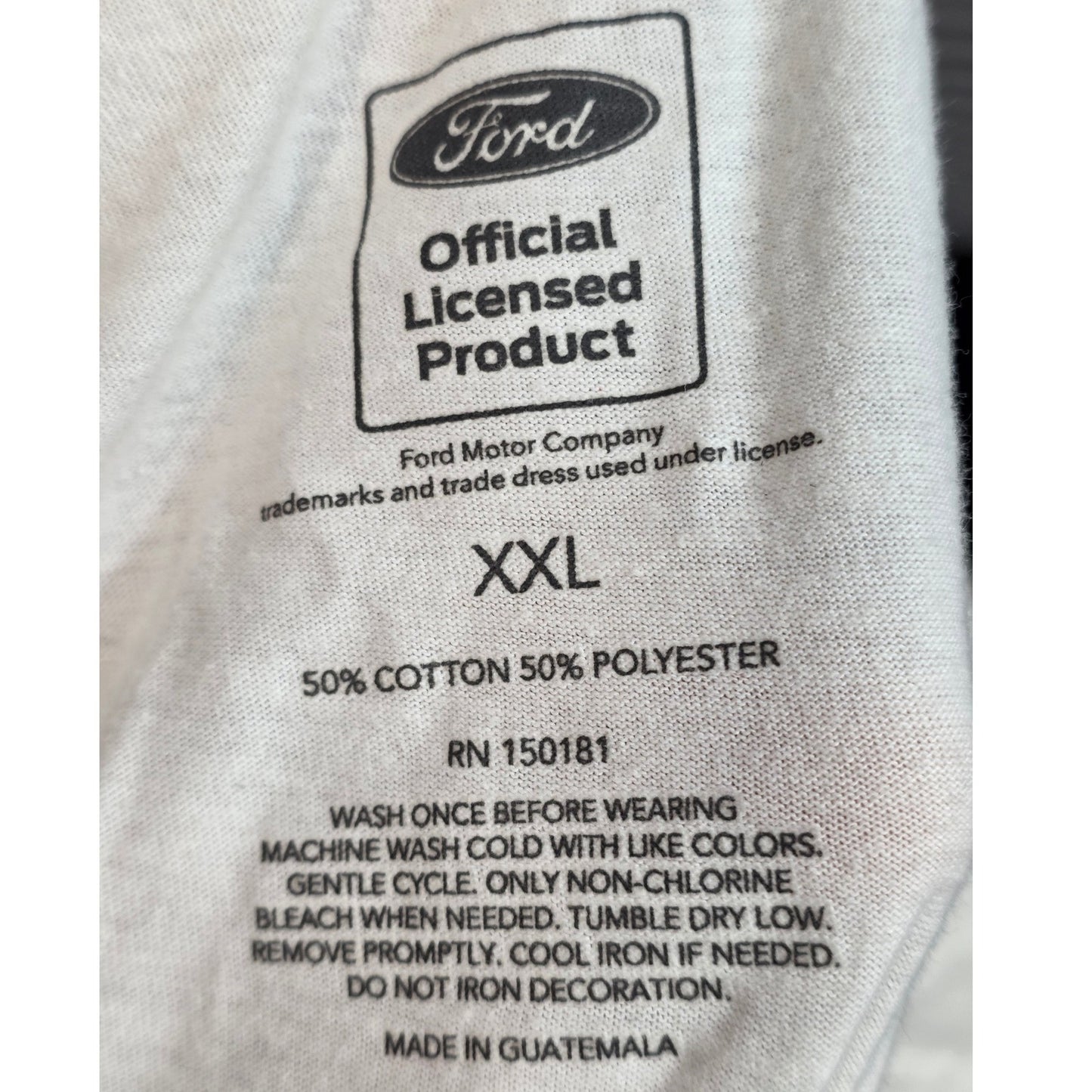 Licensed Ford Bronco Tee Shirt T-Shirt Mens XXL 2X White Pink Graphic SUV Retro