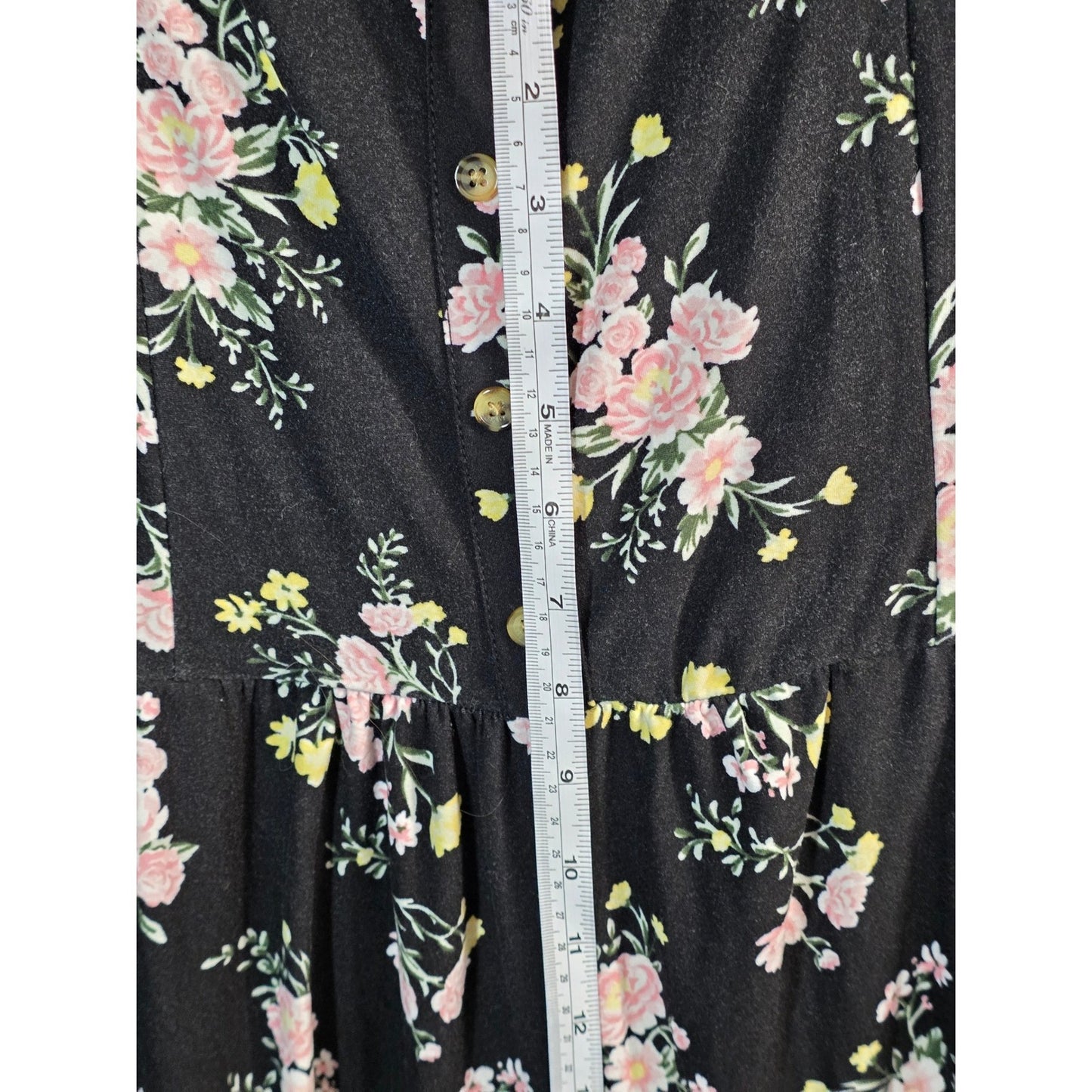 NoBo No Boundaries Floral Romper Plus Size XL Black Pink Yellow Boho Summer