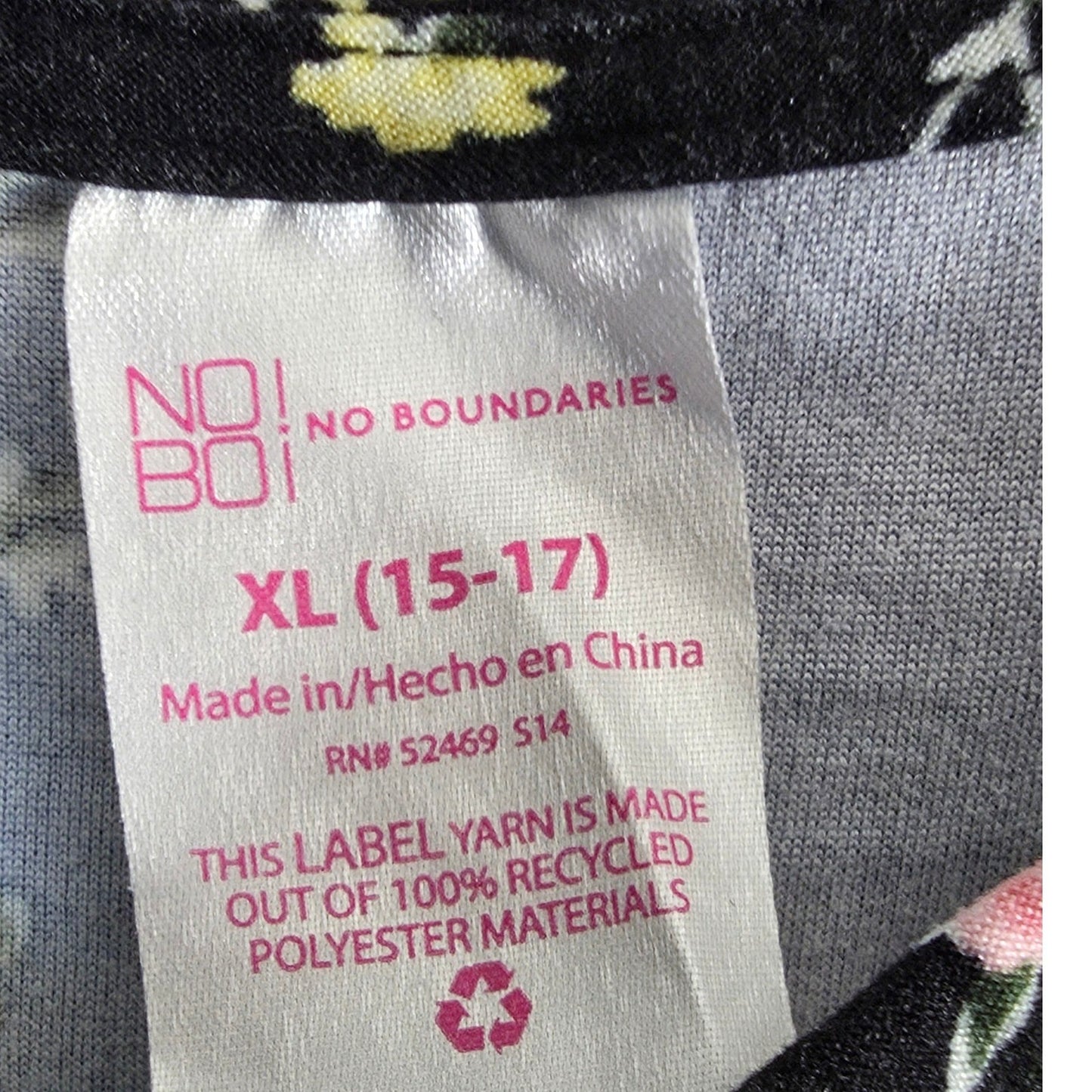 NoBo No Boundaries Floral Romper Plus Size XL Black Pink Yellow Boho Summer