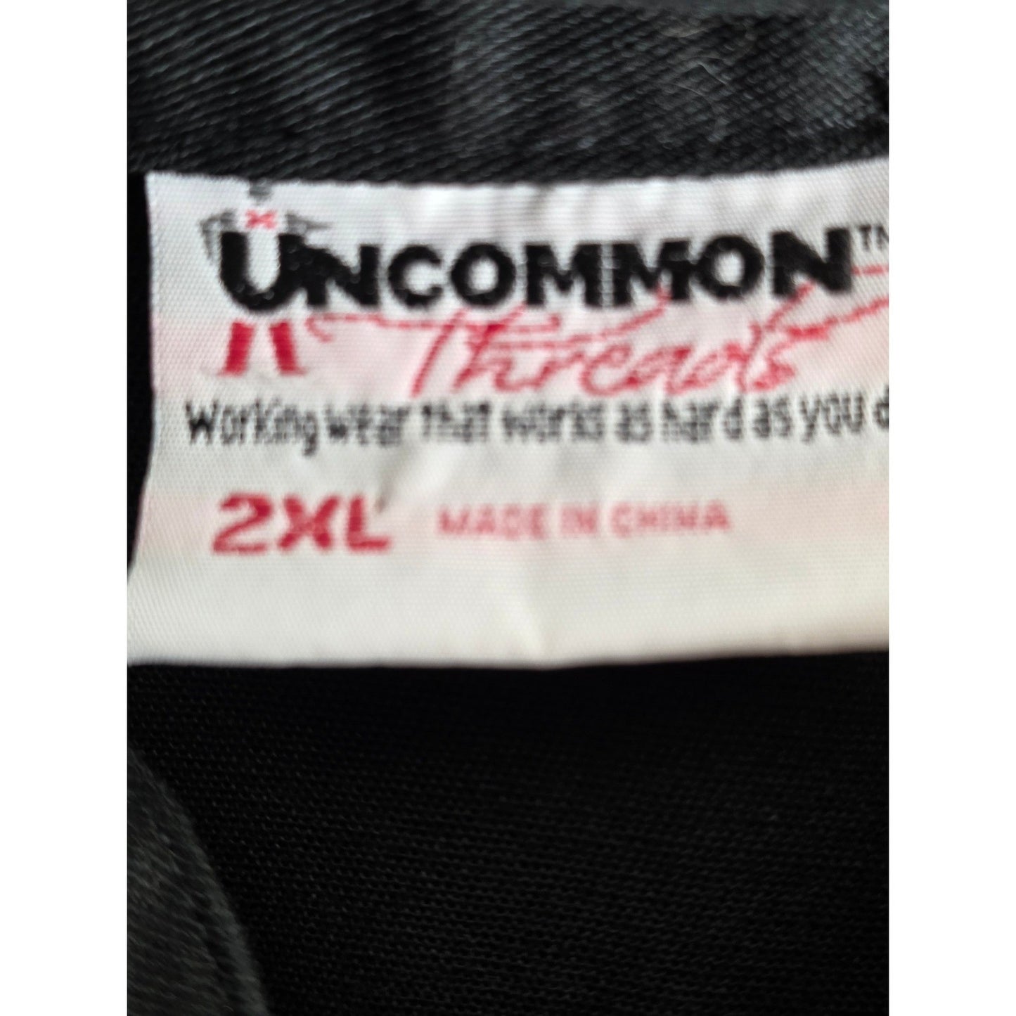 Uncommon Threads Chef Coat Mens 2XL Black Short Sleeve Button Front Twill 0415