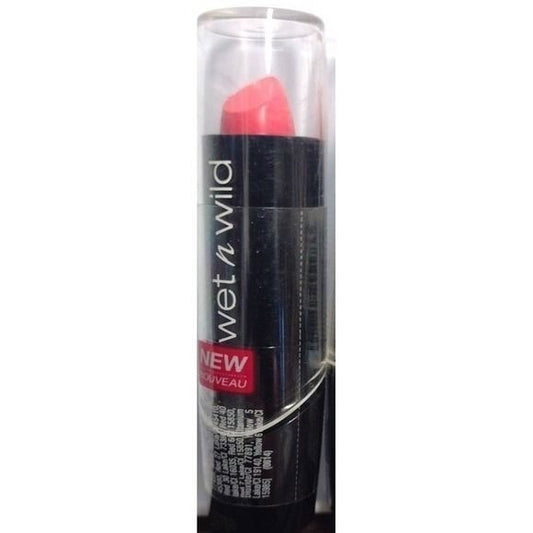 New Wet N Wild Silk Finish Lipstick 517C 15 Minutes Aflame Full Size Pink Makeup