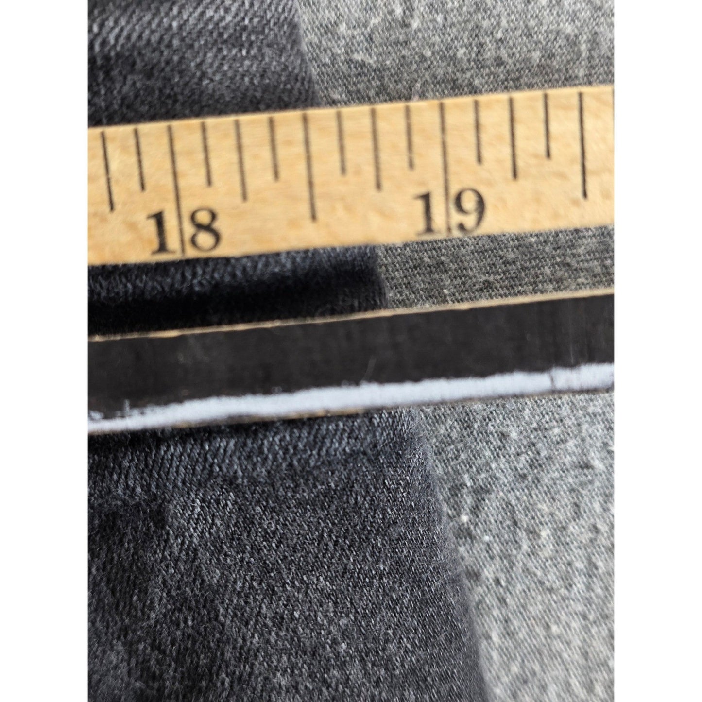 Ann Taylor LOFT Modern Boot Jeans 34/18T 34 18 Tall Black Denim Stretch Long