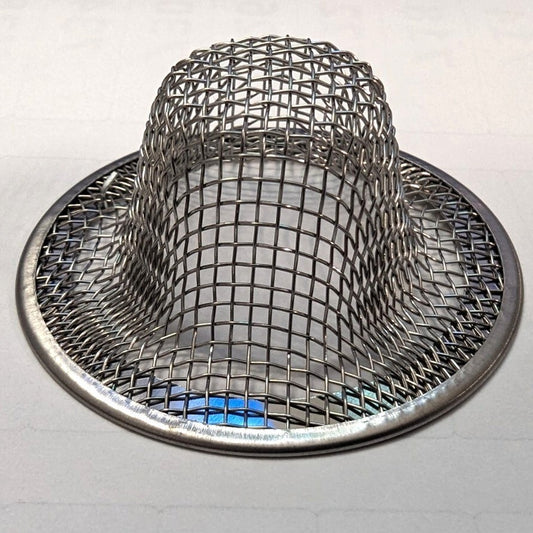 New Stainless Steel Mesh Sink Drain Strainer 2-1/8" Hair Trap Kitchen Bath