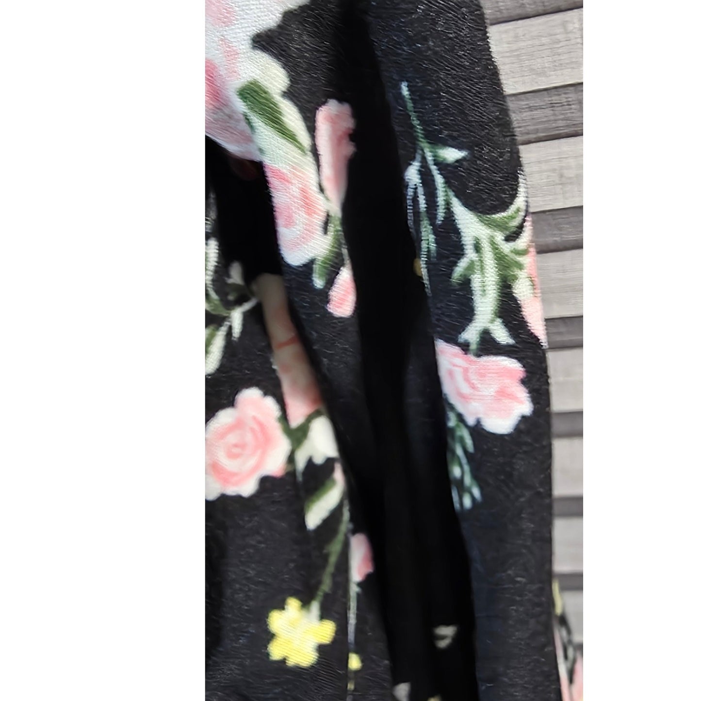 NoBo No Boundaries Floral Romper Plus Size XL Black Pink Yellow Boho Summer