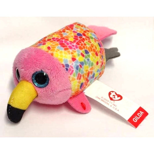 Ty Gilda Flamingo Toucan Teenie Ty Bird Plush 3" Pink McDonalds Happy Meal Toy