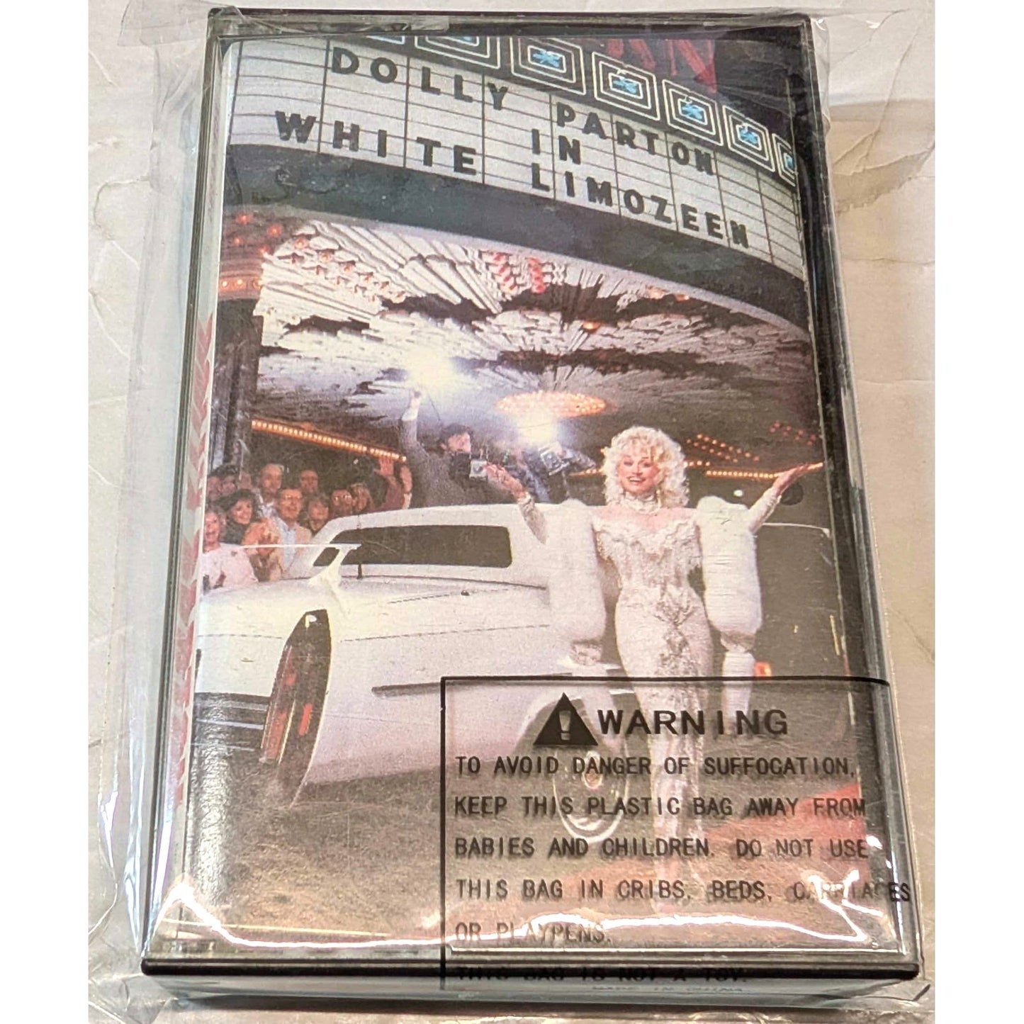 Dolly Parton White Limozeen Cassette Tape OS White Vintage 1989 Country Music
