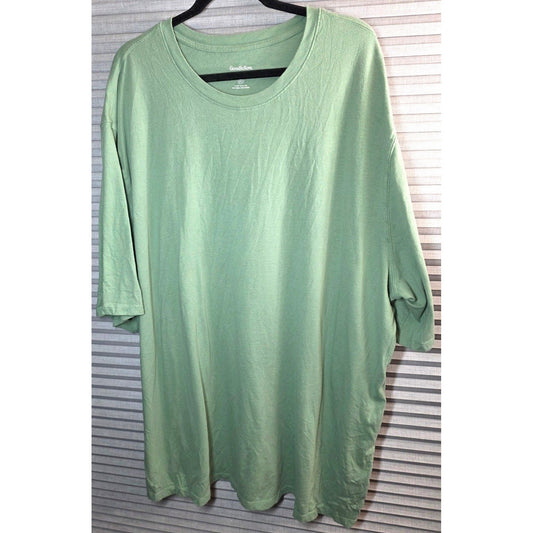 Goodfellow Every Wear Tee Shirt Big Mens PLus Size 4XL 4X 4XT Tall Long Green