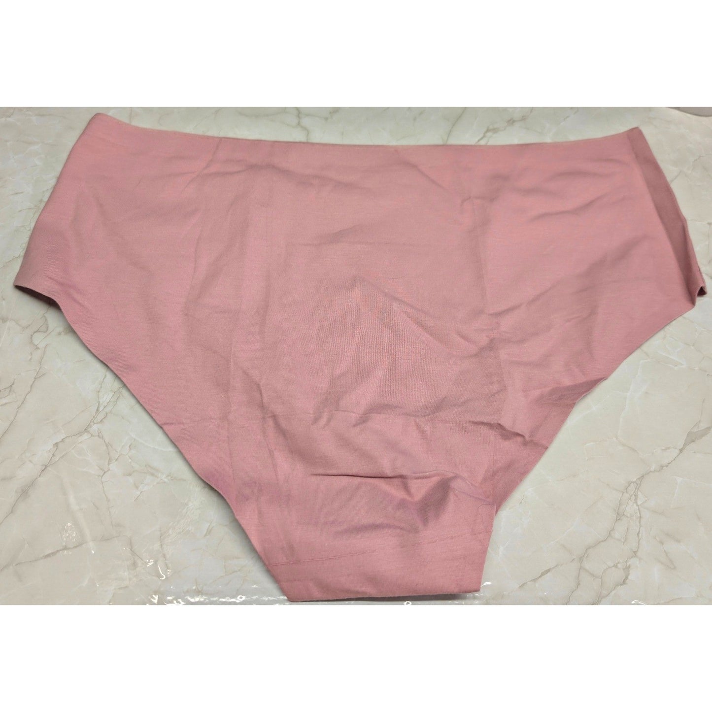 New High Rise Hipster Brief Panties PLus Size XL Mauve Pink Seamless Cotton