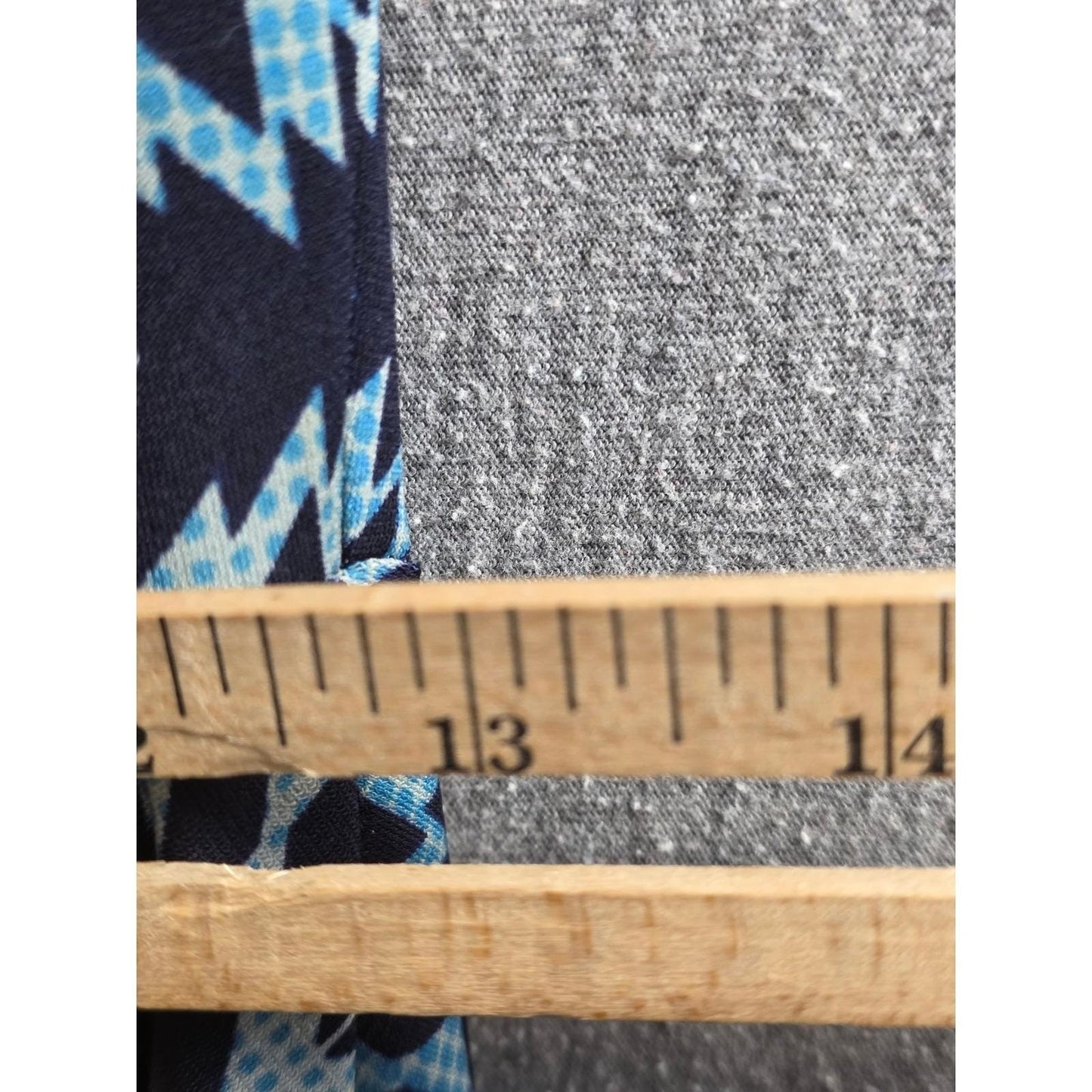 LuLaRoe Nicole Fit & Flare Dress Medium M Med Blue Geometric Aztec Short Sleeves