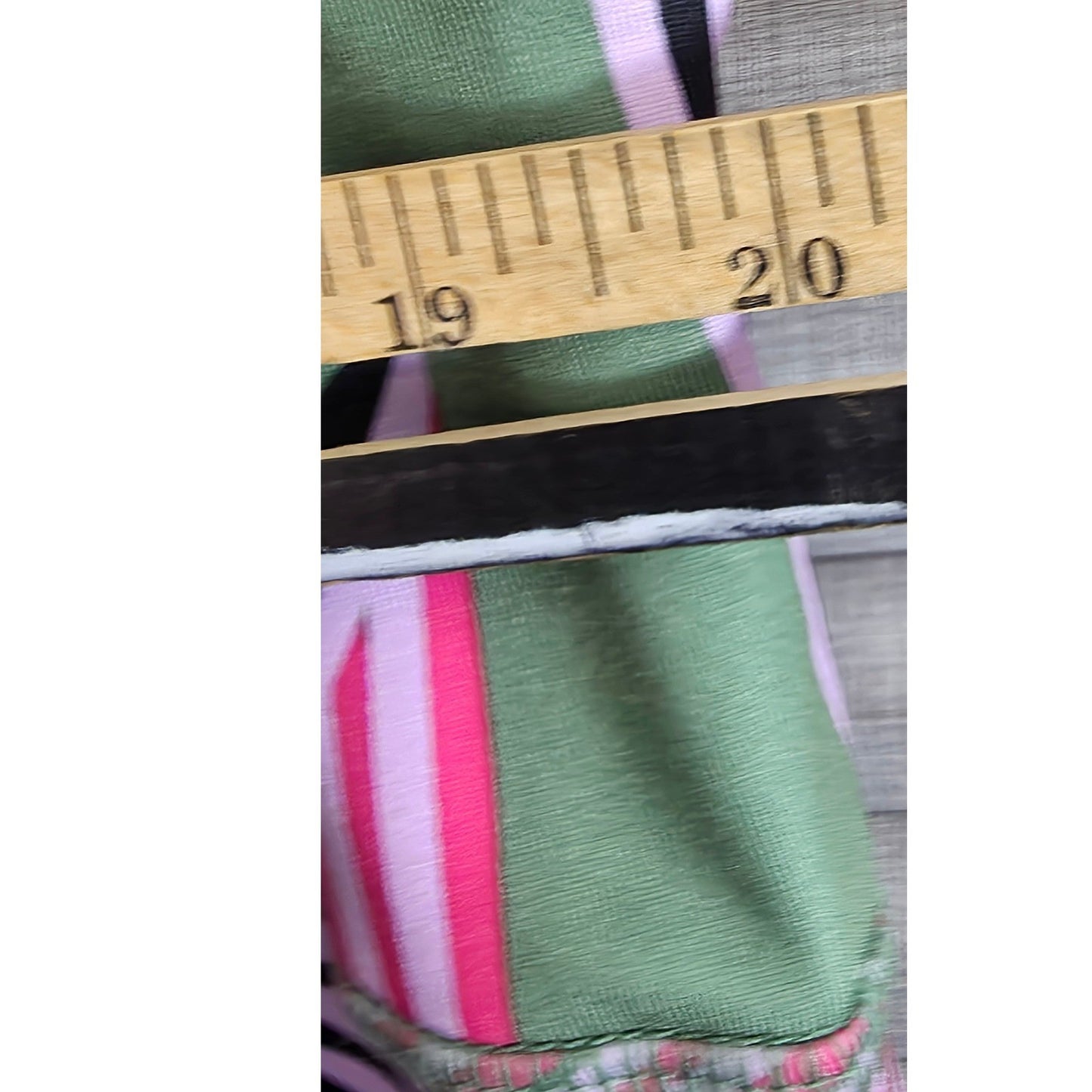 Pro Player Capris Leggings PLus Size 3X XXX Green Pink Tropical Wicking POckets