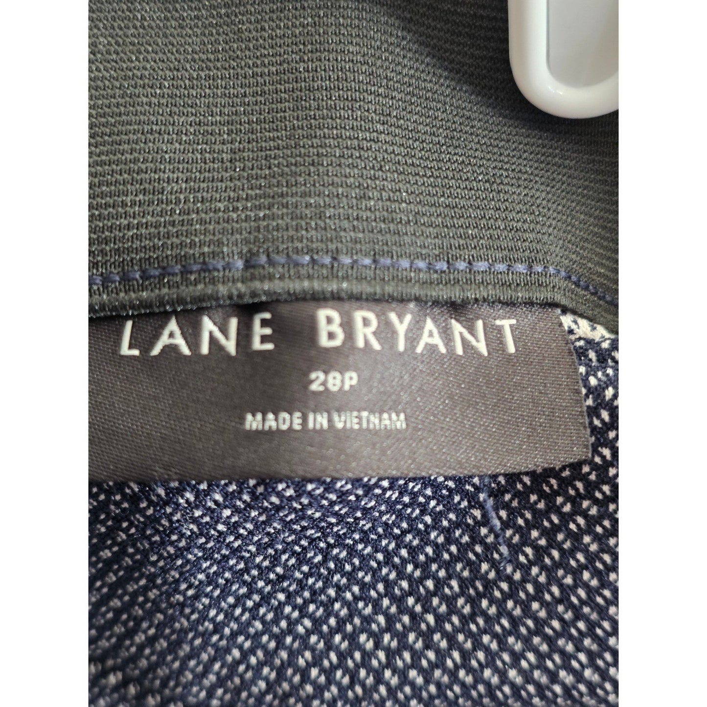 Lane Bryant Pants Plus Size 28 P Petite 28P Blue White Ankle Trousers POckets