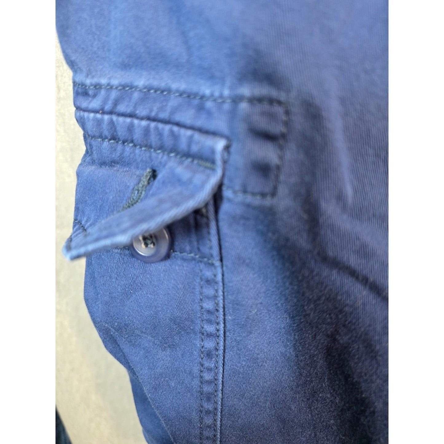 St John's Bay Cargo Shorts Big Mens Plus Size 44 Blue Comfort Stretch Waist