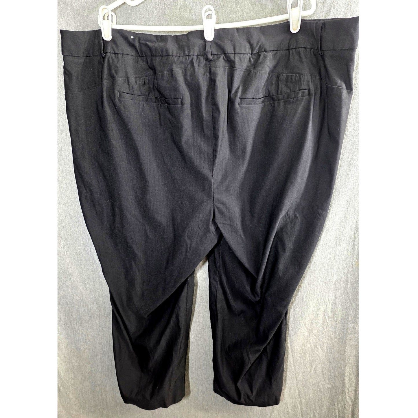 Lane Bryant Capris Plus Size 28 P Petite 28P Black Cropped Stretch Pants Pocket