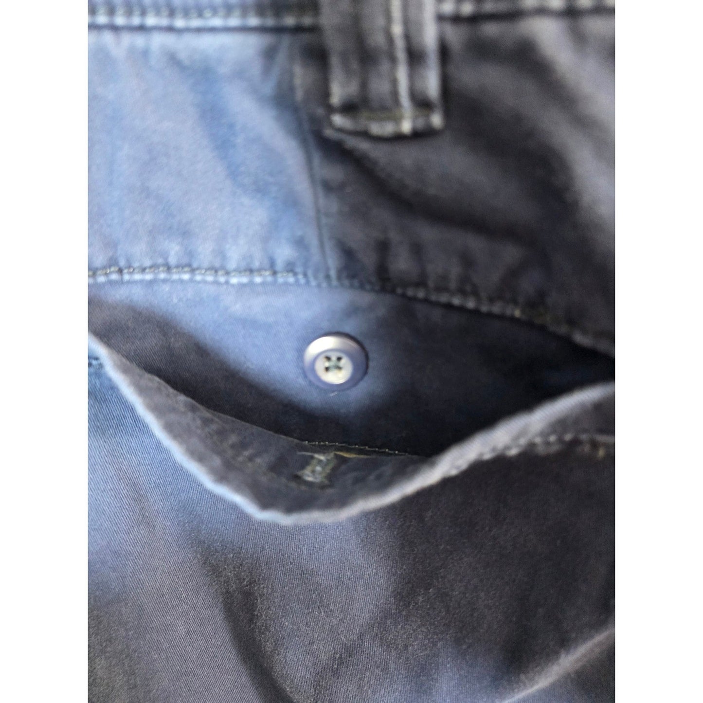 St John's Bay Cargo Shorts Big Mens Plus Size 44 Blue Comfort Stretch Waist