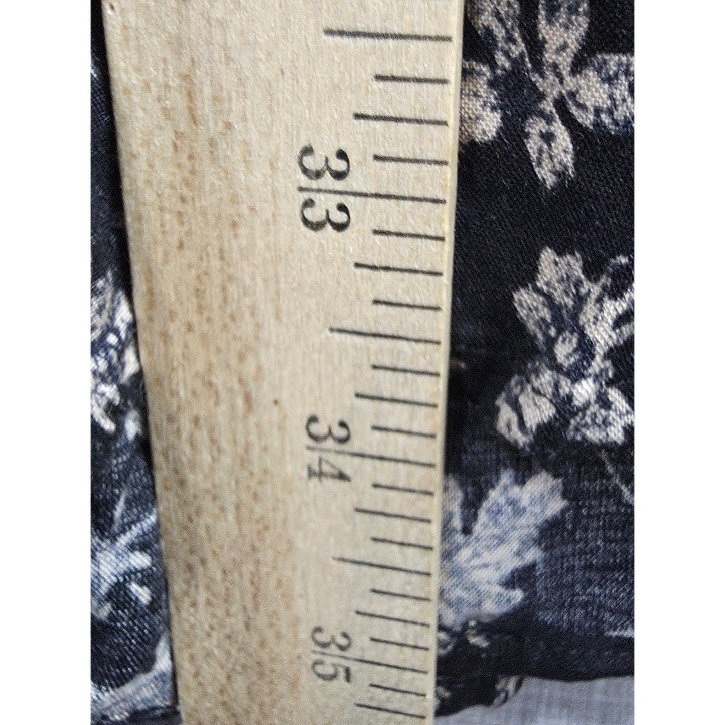 Vtg Maggie Lawrence Floral Button Front Dress Size 12 Black Khaki Rayon 90s