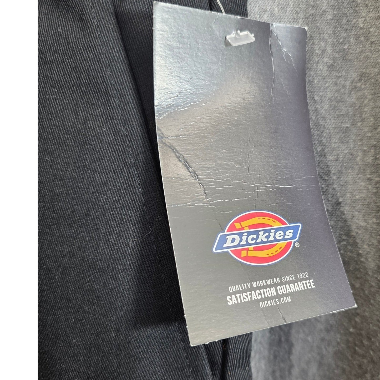 NEW Dickies Skinny Fit Pants Womens Plus Size 24 W 24W Black Stretch Twill Work