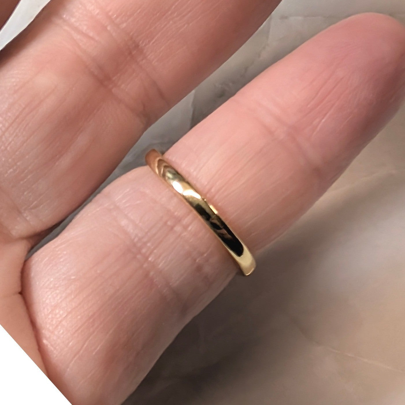 New Bypass Ring Gold Plated Size 3.5 Gold 14K GF Gold Filled CZS 2 Row Band Wrap